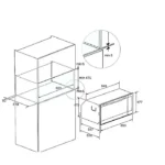 فرن كهرباء بلت ان لوفرا 90*60 سم 10 وظائف إيطالي FYS99EЕ