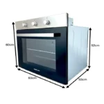 فرن كهربائي GVC PRO مدمج 60 سم 5 وظائف تركي GVCBO-6001