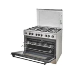 فرن غاز كيون 60*90 سم 5 عيون اشعال ذاتي ستيل KFS9060AD