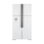 ثلاجة دولابي هيتاشي 19.1 قدم 4 باب زجاجي ابيض R-W660PS7GPW