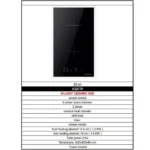 موقد كهربائي مدمج ماسترجاز 30 سم 2 عين سيراميك بولندي H32ctp