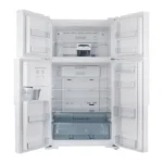 ثلاجة دولابي هيتاشي 19.1 قدم 4 باب زجاجي ابيض R-W660PS7GPW