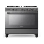 فرن غاز توشيبا 5 عيون 90 سم شبك عريض بمروحة RLA1-90MG5GE(GMR)-SA