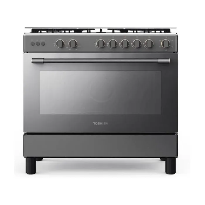 فرن غاز توشيبا 5 عيون 90 سم شبك عريض بمروحة RLA1-90MG5GE(GMR)-SA فرن غاز توشيبا 5 عيون 90 سم شبك عريض بمروحة RLA1-90MG5GE(GMR)-SA