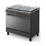 فرن غاز توشيبا 5 عيون 90 سم شبك عريض بمروحة RLA1-90MG5GE(GMR)-SA