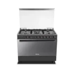 فرن غاز توشيبا 5 عيون 90 سم شبك عريض بمروحة RLA1-90MG5GE(GMR)-SA