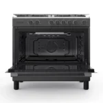 فرن غاز توشيبا 5 عيون 90 سم شبك عريض بمروحة RLA1-90MG5GE(GMR)-SA