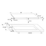 موقد كهربائي مدمج جورنجي 90 سم 5 عيون سيراميك سلوفينيا ECS959BCSC