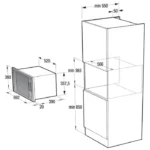 مكرويف بلت ان جورنجي 60 سم 30 لتر 9 برامج بشواية BM5350XSA