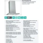 شفاط مطبخ مدمج حرف T جورنجي 60 سم بولندي WHT623E5XUK