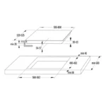 موقد كهربائي مدمج جورنجي 4 عيون 60 سم عين ثنائية سلوفينيا ECS648BCSC