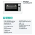 فرن كهربائي مدمج جورنجي 90 سم 89 لتر إيطالي BO9835E01X