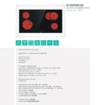 موقد كهربائي مدمج جورنجي 90 سم 5 عيون سيراميك سلوفينيا ECS959BCSC