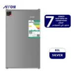 ثلاجة صغيرة باب واحد ارو 3 قدم - فضي RO-130RDS