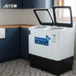 غسالة ملابس حوضين ارو 20 كيلو - أبيض RO-22TTK