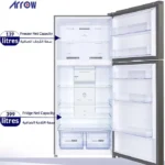 ثلاجة بابين ارو 19 قدم No-Frost - فضي RO-710RNT
